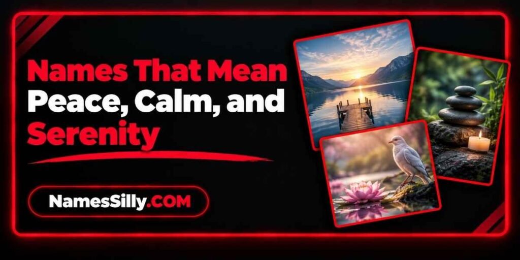 Names That Mean Peace, Calm, and Serenity