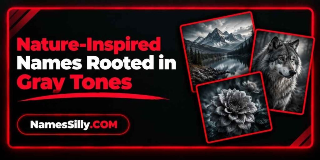 Nature-Inspired Names Rooted in Gray Tones