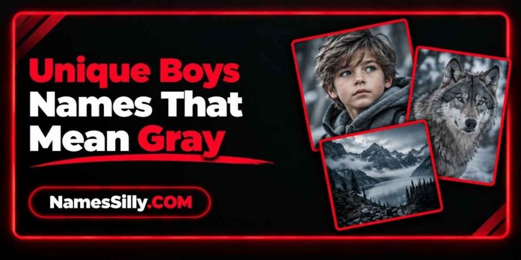 Unique Boys Names That Mean Gray